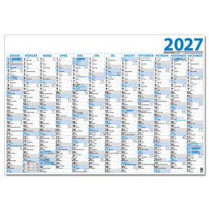 Einseitiger Planungskalender 2027