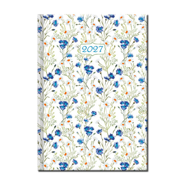 Tageskalender A5 KUNSTBLUMEN 2027