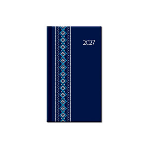 Mini-Tagebuch A6 FOLK blau 2027 - Reklamnepredmety