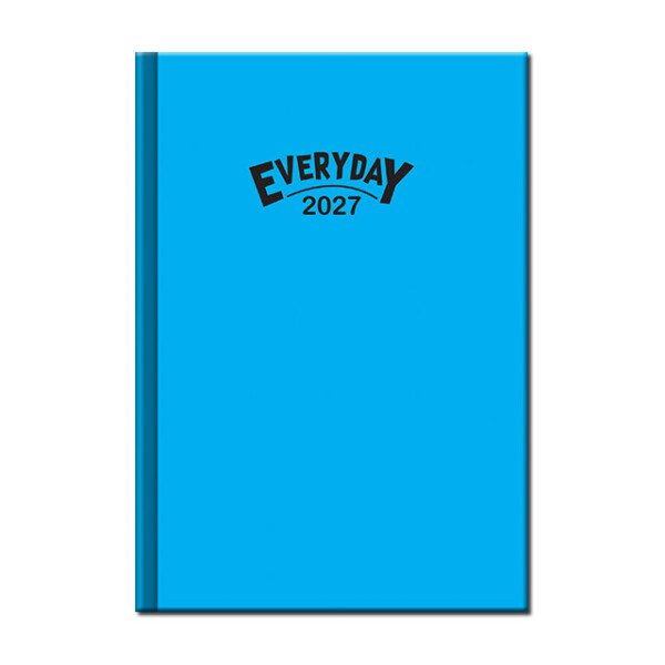 Tageskalender A5 Everyday COLORS blau 2027
