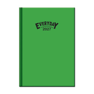Tageskalender A5 Alltagsfarben Grün 2027 - Reklamnepredmety