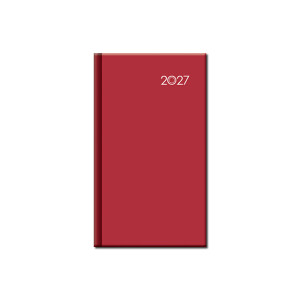 Mini-Kalender A6 FALCON rot 2027 - Reklamnepredmety