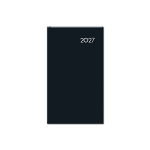 Mini-Kalender A6 FALCON schwarz 2027 - Reklamnepredmety
