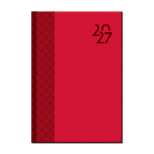 Tageskalender A5 VENETIA rot 2027 - Reklamnepredmety