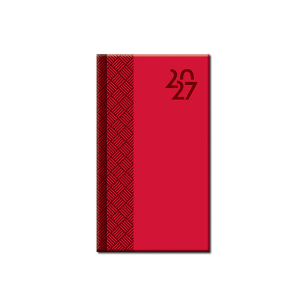 Mini-Kalender A6 VENETIA rot 2027