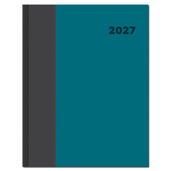 Manager-Terminkalender A4 DOLCETTO grau türkis 2027