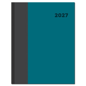 Manager-Terminkalender A4 DOLCETTO grau türkis 2027 - Reklamnepredmety