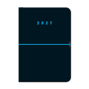 Wochenkalender A5 CAPRI Black 2027 - Reklamnepredmety