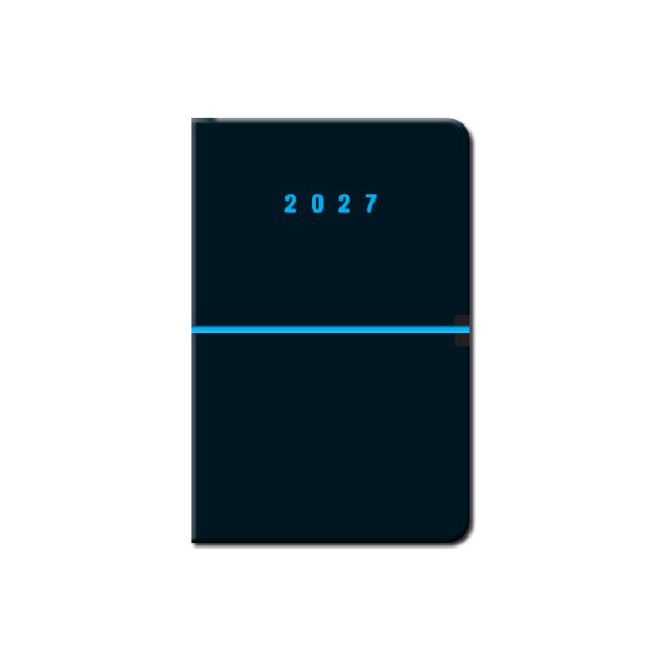 Mini-Kalender A6 CAPRI schwarz 2027