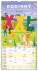 NOTIQUE Wandkalender Familienplanung XXL CZ 2027, 33 x 64 cm