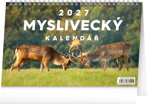 NOTIQUE Tischkalender für Jagdreisen CZ 2027, 23,1 x 14,5 cm