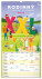 NOTIQUE Wandkalender Familienplanung XXL 2027, 33 x 64 cm