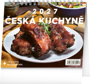 NOTIQUE Tischkalender Tschechische Küche CZ 2027, 16,5 x 13 cm - Reklamnepredmety