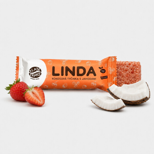 Linda Erdbeer-Kokos-Riegel mit Erdbeeren, 40 g