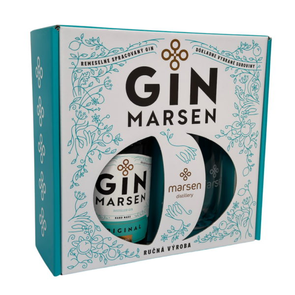 Geschenkpackung Gin Marsen Original 42% + Glas