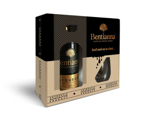 Geschenkset Bentianna Likör 38% + Glas - Reklamnepredmety