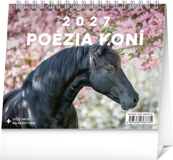 NOTIQUE Tischkalender „Poesie der Pferde“ 2027, 16,5 x 13 cm