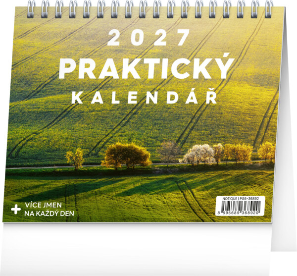 NOTIQUE Tischkalender Praktischer Kalender mit Zitaten CZ 2027, 16,5 x 13 cm