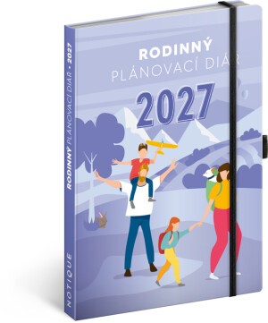 NOTIQUE Familientagebuch – ein Helfer für alle Eltern 2027, 15 x 21 cm - Reklamnepredmety