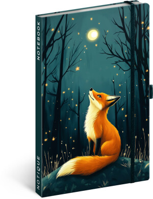 NOTIQUE Notizen Fuchs, liniert, 13 x 21 cm - Reklamnepredmety