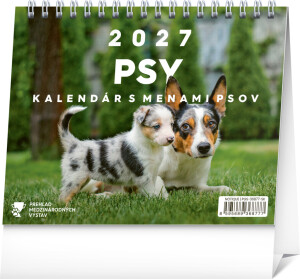 NOTIQUE Tischkalender Hunde – mit Hundenamen 2027, 16,5 x 13 cm - Reklamnepredmety