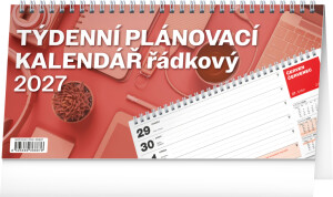 NOTIQUE Tischkalender Planerlinie CZ 2027, 25 x 12,5 cm - Reklamnepredmety