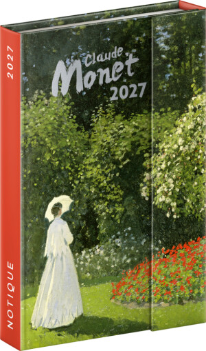 NOTIQUE Magnetischer Wochenplaner Claude Monet 2027, 11 x 16 cm - Reklamnepredmety