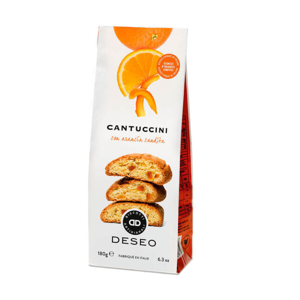Cantuccini mit kandierten Orangenstücken 180 g