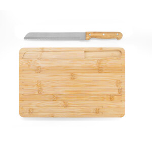 CATCHER. Brotschneidebrett aus Bambus, inklusive Messer - Reklamnepredmety