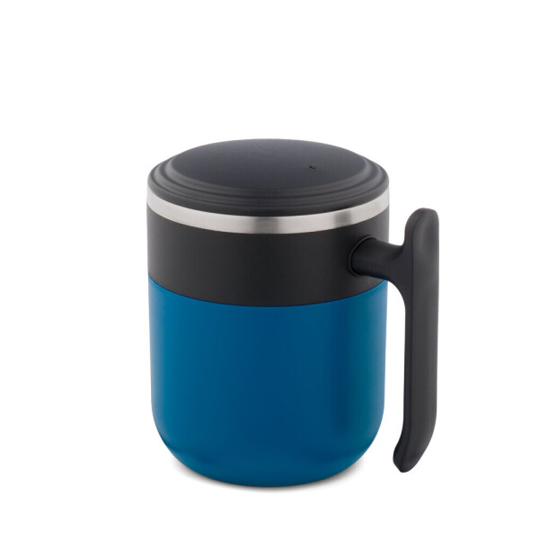 MALDINI. Reisebecher mit Innenwand aus Edelstahl und matter Oberfläche, 400 mL