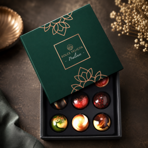 DOLCE FELICITA Pralinen 3×3 - Reklamnepredmety