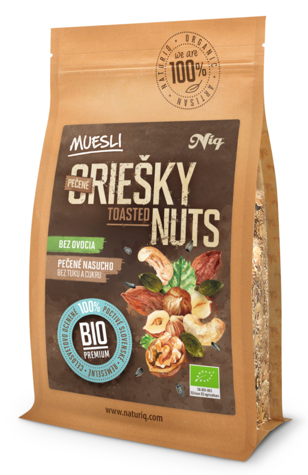 Bio-Müsli mit gerösteten Nüssen, 400 g
