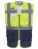 YK820 Hi Vis Top Cool Open Mesh Executive Waistcoat - YK820_Hi-Vis-Yellow_Navy - variant Ls 1000235788