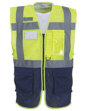 YK820 Hi Vis Top Cool Open Mesh Executive Waistcoat - Reklamnepredmety
