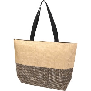 Rhythm large straw paper zip-top bag, 21 L - Reklamnepredmety