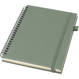 Liss A5 Notizbuch mit Hardcover und Spiralbindung aus Recyclingkunststoff - Reklamnepredmety