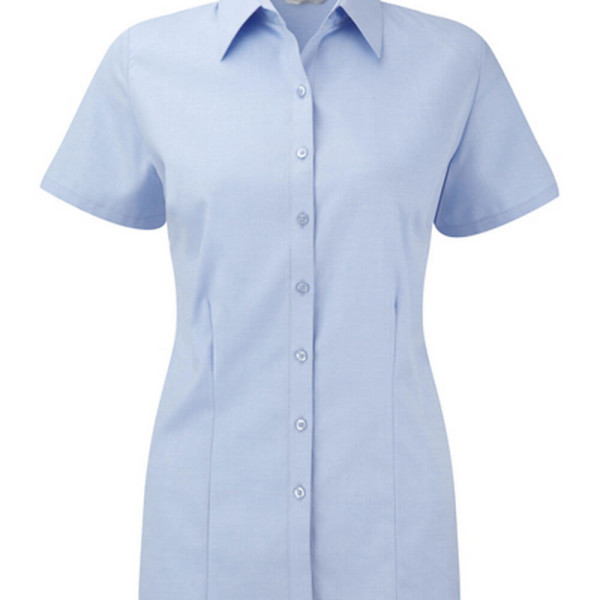 Z963F Ladies´ Short Sleeve Herringbone Shirt