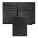 Card holder with flap Emblematic Black