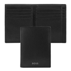 Card holder with flap Grid Black - Reklamnepredmety
