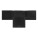 Money wallet with flap Grid Black