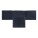Money wallet with flap Grid Navy