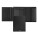 Money wallet with flap Emblematic Black