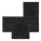 Card wallet with flap Grid Black