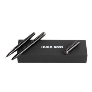 Set Iconic Black (ballpoint pen & rollerball pen) - Reklamnepredmety