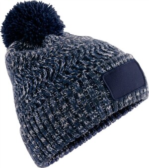 Strickmütze mit Pompon "Ramble Patch" B 331 - Reklamnepredmety