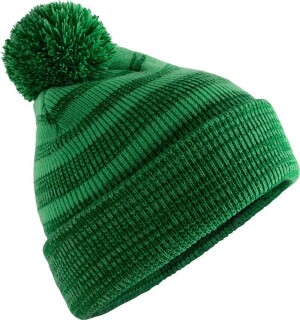Strickmütze mit Pompon "Team Stripe" B 476 - Reklamnepredmety