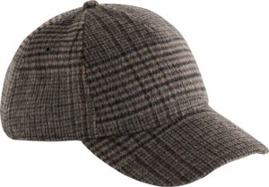 5 Panel Kappe "Wool Blend Check" B 625 - Reklamnepredmety