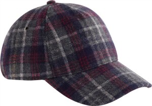 5 Panel Kappe "Wool Blend Check" B 625 - Reklamnepredmety