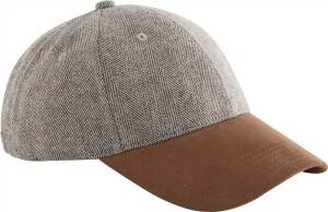 6 Panel Kappe "Herringbone Suede" B 627 - Reklamnepredmety