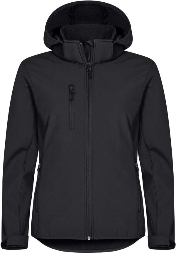 Damen 3-Lagen Kapuzen Softshell Jacke - Classics Softshell Hoody W